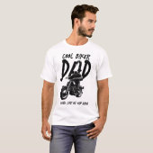T-shirt Biker Papa | FÊTE DES PÈRES | Base de lumière de b (Devant entier)