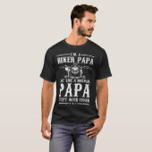 T-shirt Biker Papa Like Normal Dad But Much Cooler  Motorc (Devant entier)