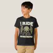 T-shirt Biker Ride So I Dont Choke People Funny Motorcycle (Devant entier)