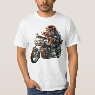 T-Shirt Biker Road Hog Conception de moto Hog re