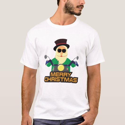 T-Shirt Biker Santa (Devant)
