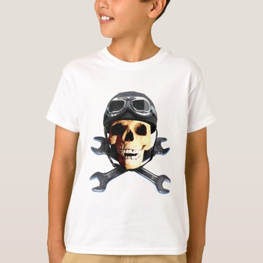 T-shirt Biker Skull B (Devant)