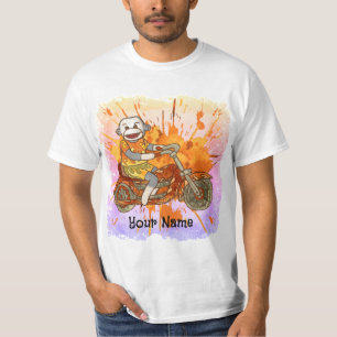 T-shirt Biker Sock Monkey