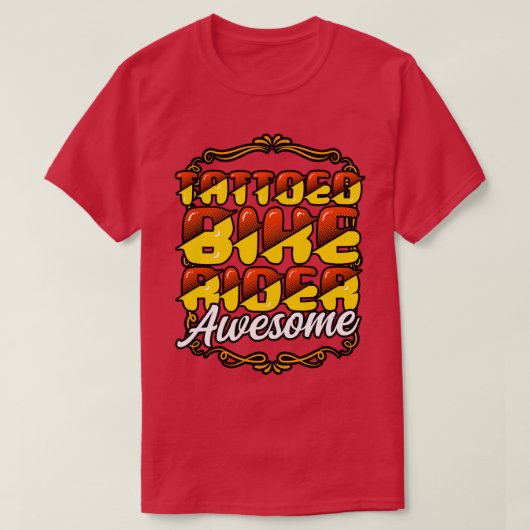 T-shirt Bikerider tatoué stupéfiant (Design devant)