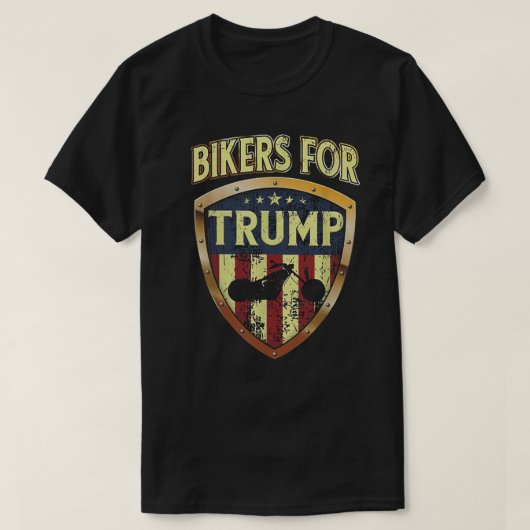 T-shirt Bikers Pour Trump Funny Biker Cadeau (Design devant)