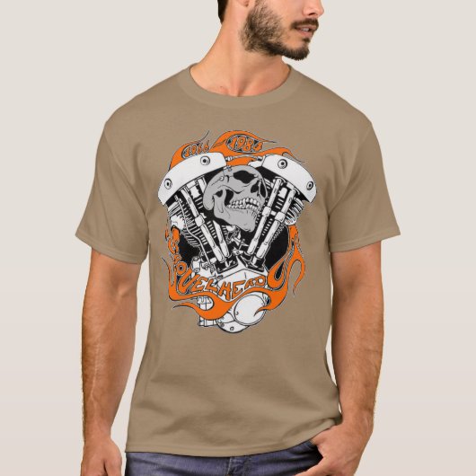 T-shirt Bikershirt - 1966 - 1984 Shovelhead (Devant)