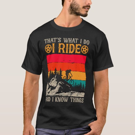 T-shirt Biking and Cycling 17 (Devant)
