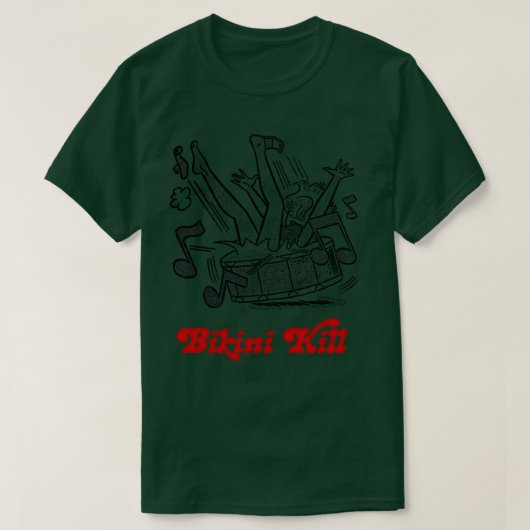 T-shirt Bikini Kill Punk Girl Design (Design devant)