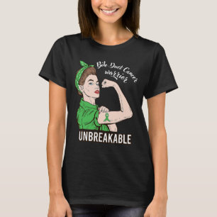 T-shirt Bile Duct Cancer Guerrier Incassable Femmes fortes