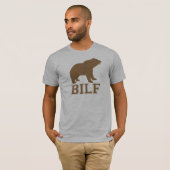 T-SHIRT BILF BRUN (Devant entier)
