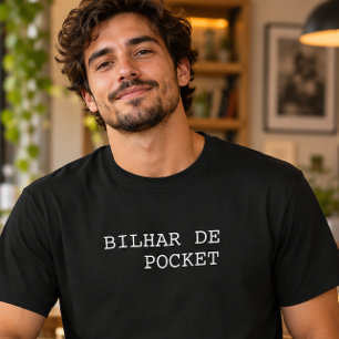 T-shirt Bilhar de poche drôle portugais