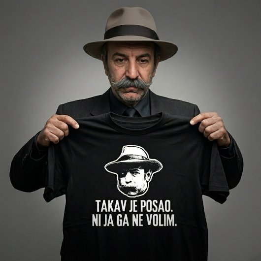 T-shirt Bili Piton Takav Je Posao