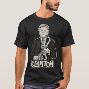 T-shirt Bill Clinton Saxophone 90s Ventilateur original Ar