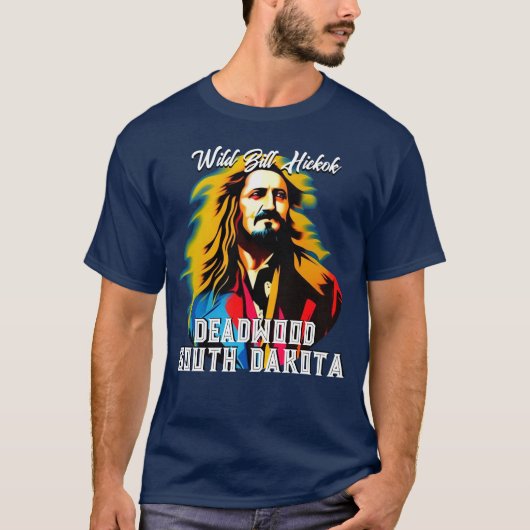 T-shirt Bill Hickok Deadwood (Devant)