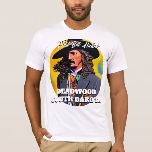 T-shirt Bill Hickok Deadwood (Devant)