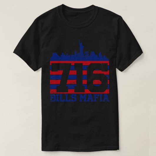 T-shirt Bill Mafia 716 style Vintage (Design devant)