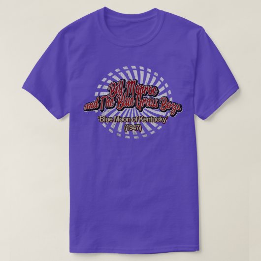 T-shirt Bill Monroe et Blue Grass Boys Blue Moon of K (Design devant)