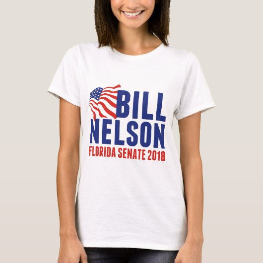 T-shirt Bill Nelson pour le sénateur 2018 de la Floride (Devant)