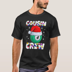 T-shirt Billard 6 Ball Play Pool Cousin Crew Noël Li