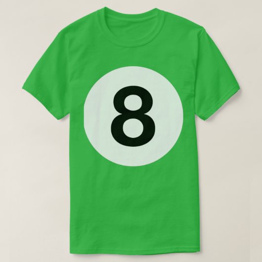 T-shirt Billard 8 Ball Pool Ball Correspondant Coût Hallow (Design devant)