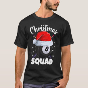 T-shirt Billard 8 balles de Noël Squad Balls Billard Billi