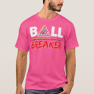 T-shirt Billard Ball Breaker Pool Player Conception