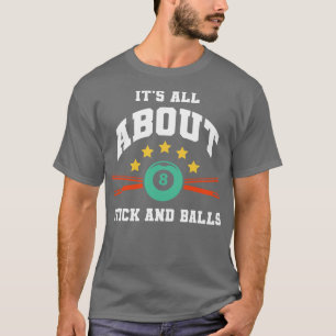 T-shirt Billard Billard Billard Snooker Club 8