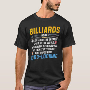 T-shirt Billard de billard de billard Snooker Player Team 