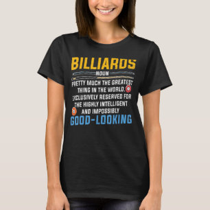 T-shirt Billard de billard de billard Snooker Player Team