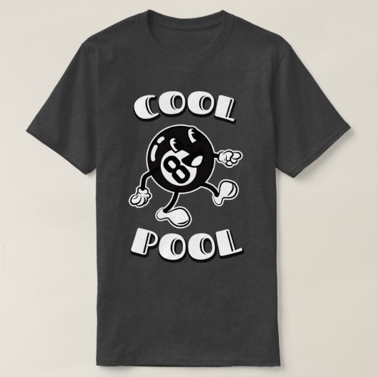 T-shirt Billard de la piscine cool (Design devant)