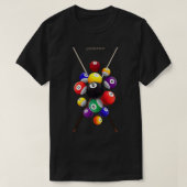 T-shirt Billard de piscine (Design devant)