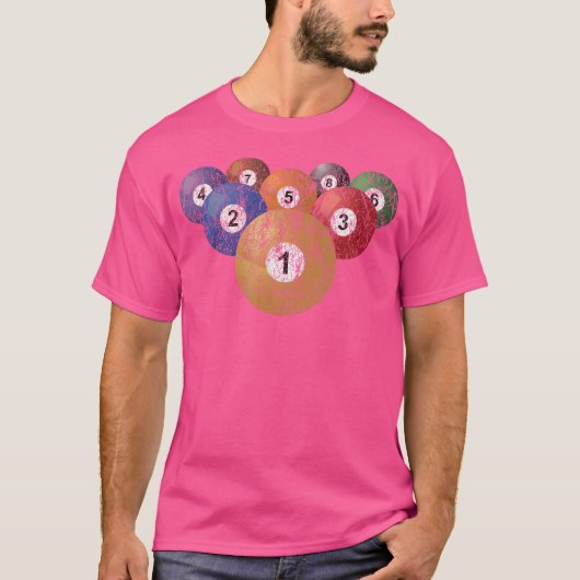 T-shirt Billard de piscine (Devant)