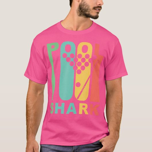 T-shirt Billard de requin de piscine (Devant)