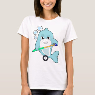 T-shirt Billard Dolphin Queue de Billard