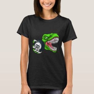 T-shirt Billard drôle T-rex Art Billard Jouant au Pool P