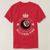 T-shirt Billard King 8 Ball Retro Snooker (Design devant)