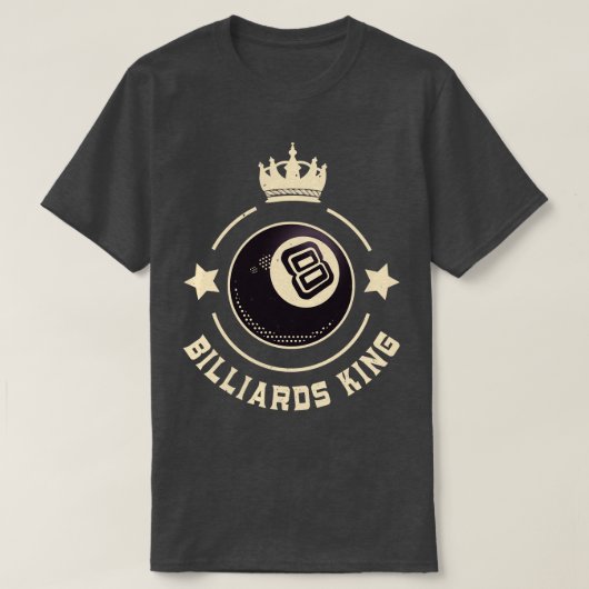 T-shirt Billard King 8Ball Retro Snooker (Design devant)