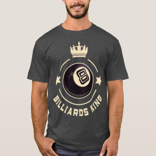 T-shirt Billard King 8Ball Retro Snooker