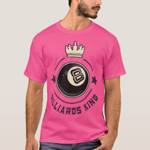 T-shirt Billard King 8Ball Retro Snooker 1