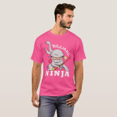 T-shirt Billard Ninja Funny Pool Billard Garçon (Devant entier)