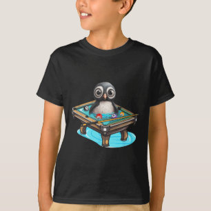T-shirt Billard Penguin Hustler Pool Snooker Jouer Poo