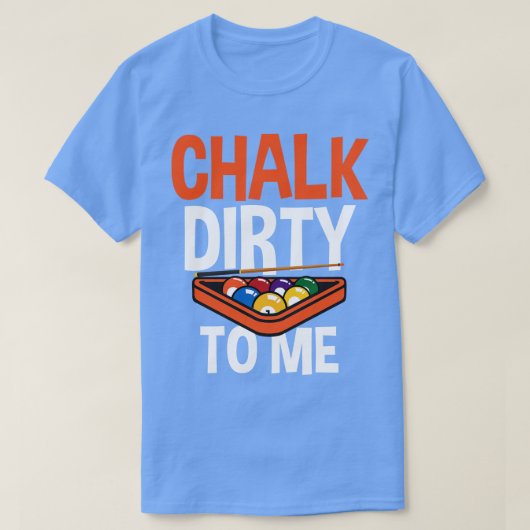 T-shirt Billard pour billard Joueur Billard Balls Chalk D (Design devant)