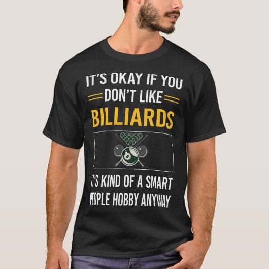 T-shirt Billard Smart People (Devant)