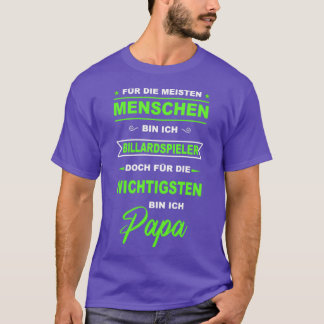 T-shirt Billard Snooker Pool Billard Ball Papa PèreTSh
