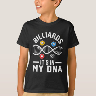 T-shirt Billard Son Dans Mon Dna Funny Pool Billard Joueur