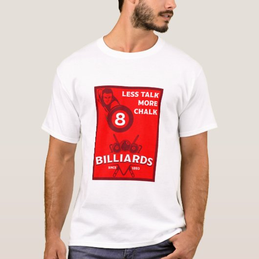 T-shirt Billards de poche vintages (Devant)