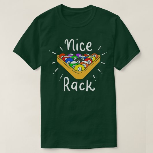 T-shirt Billards Nice Rack (Design devant)