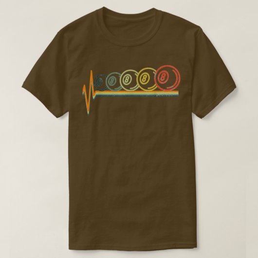 T-shirt Billards Pool Huit 8 Cadeaux De Coeur (Design devant)