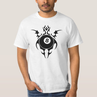 T-shirt billards. tribal