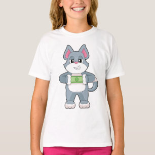 T-shirt Billet de chat